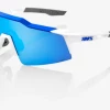Prime Sports Midwest 100% SPEEDCRAFT SL Performance Sunglasses -Cheap Bats Store 100SLWHITEBLUE