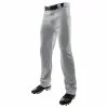 Champro, Relaxed Fit Open Bottom Adult Gray Baseball Pant, Size 2XL