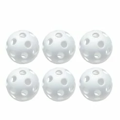 Easton Plastic Wiffle Training Baseballs – 9″ White (6 Pack)