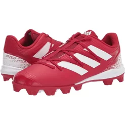 Adidas Boyโs Afterburner Baseball Shoes Red Size 13K