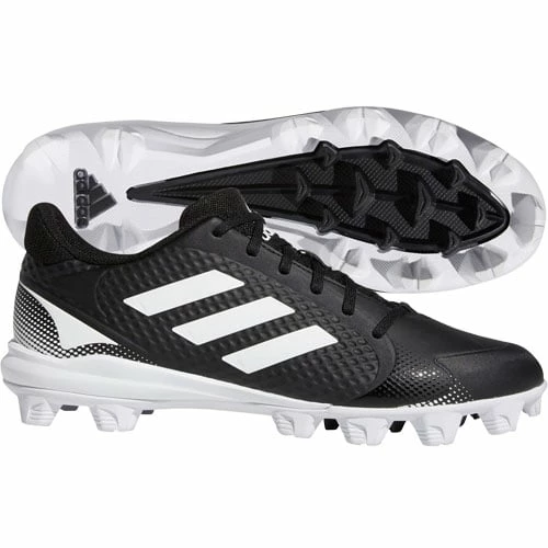 Adidas Boy’s PureHustle 2 MD Baseball Shoe Black 3 Adidas Boy’s PureHustle 2 MD Baseball Shoe Black