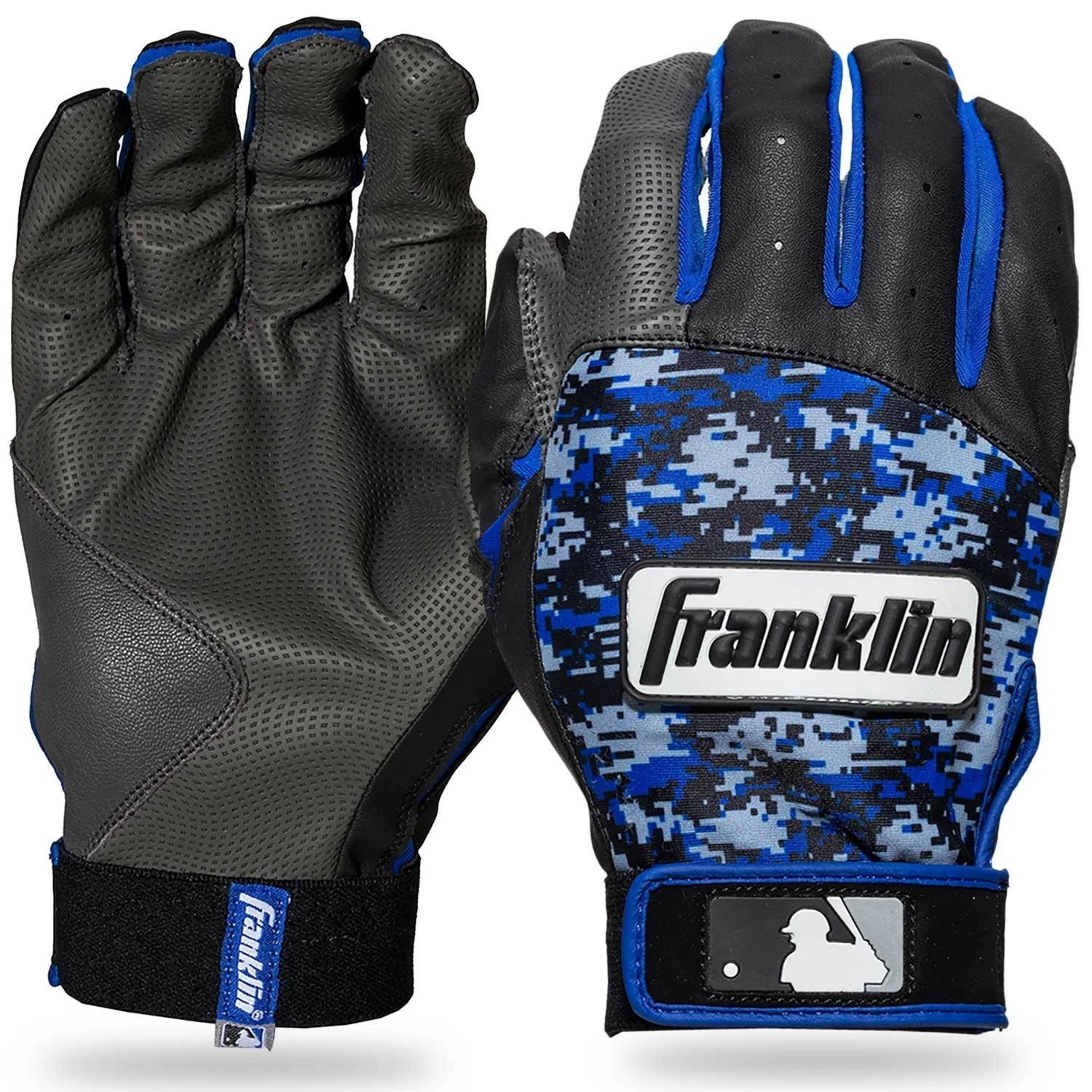 Franklin Digitek Batting Gloves Adult Pair Royal 3 Franklin Digitek Batting Gloves Adult Pair Royal