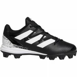 Adidas Boyโs Afterburner 8 Md Baseball Shoe Black