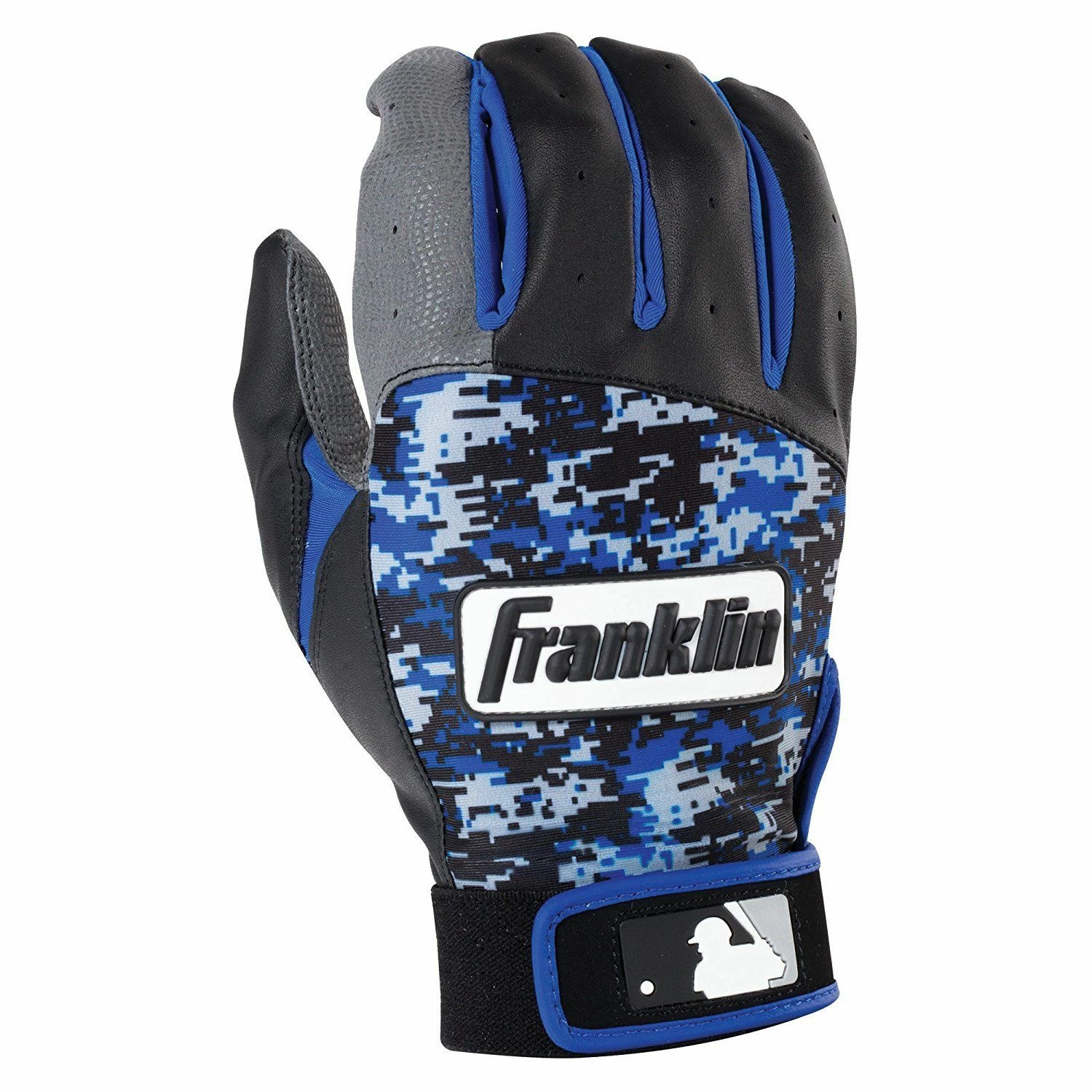 Franklin Digitek Batting Gloves Adult Pair Royal 4 Franklin Digitek Batting Gloves Adult Pair Royal - Image 2