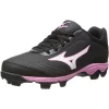 Mizuno 9-Spike Youth Franchise 5 Baseball Cleat Size 2 Pink (details In The Leather )