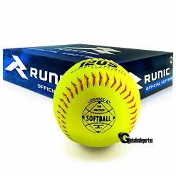 Runic 120S Softball 12 Inches Yellow 1 Dozen -Cheap Bats Store R120SY ball box 2 globalim