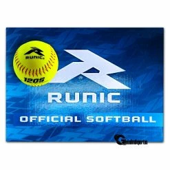 Runic 120S Softball 12 Inches Yellow 1 Dozen -Cheap Bats Store R120SY ball box top view globalim