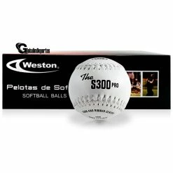 Weston S300W Softball 12 Inches White 6-Pack 12 Weston S300W Softball 12 Inches White 6-Pack -Cheap Bats Store S300W ball and box globalim