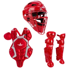 All-Star Sports ALL-STAR PLAYERS SERIES CATCHER'S GEAR SET AGES 9-12, 15.5" 8 All-Star Sports ALL-STAR PLAYERS SERIES CATCHER'S GEAR SET AGES 9-12, 15.5" -Cheap Bats Store SCARLET
