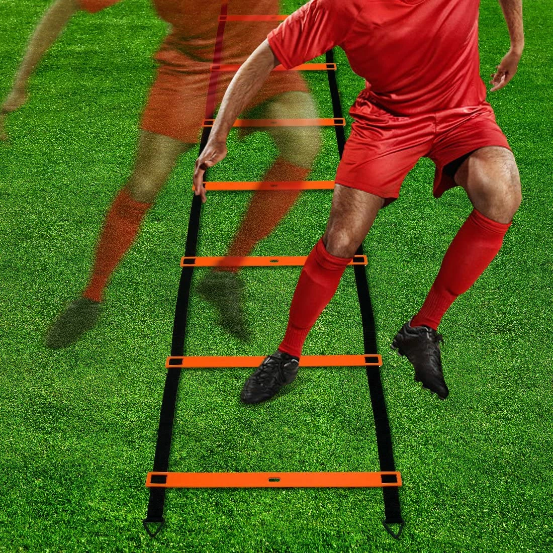 Weston Speed And Agility Ladder Soccer Fitness Exercise Training Running Hurdles With Portable Carrying Bag 8 Weston Speed And Agility Ladder Soccer Fitness Exercise Training Running Hurdles With Portable Carrying Bag - Image 6