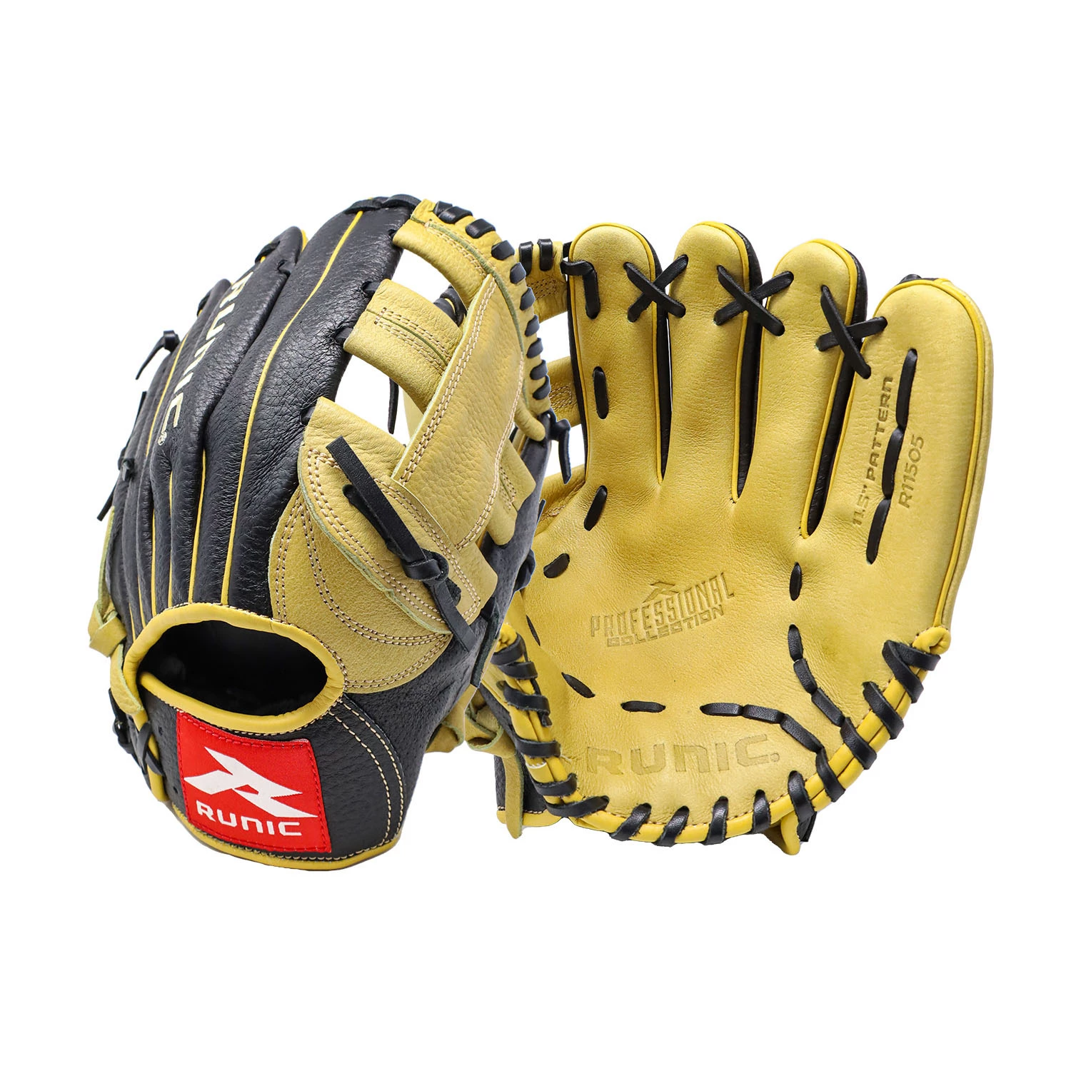 Runic Leather Baseball Glove H Web 11.5 Inches RHT 3 Runic Leather Baseball Glove H Web 11.5 Inches RHT
