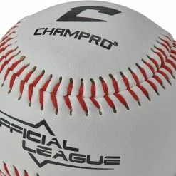 Champro Cork Center Rubber Core Leather Baseballs (White, 9-Inch) X Dozen -Cheap Bats Store cb338476 7f1c 4e94 b72d 71198c26e7df