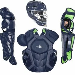 All-Star System 7 Axis Solid CKCCPRO1XS Adult Catcher's Gear Set -Cheap Bats Store ckccpro1xs navy