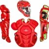 All-Star System 7 Axis Solid CKCCPRO1XS Adult Catcher's Gear Set -Cheap Bats Store ckccpro1xs scarlet