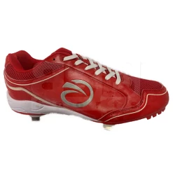 Tamanaco Baseball/Softball Shoes With Metal Cleats, Size 11 Red