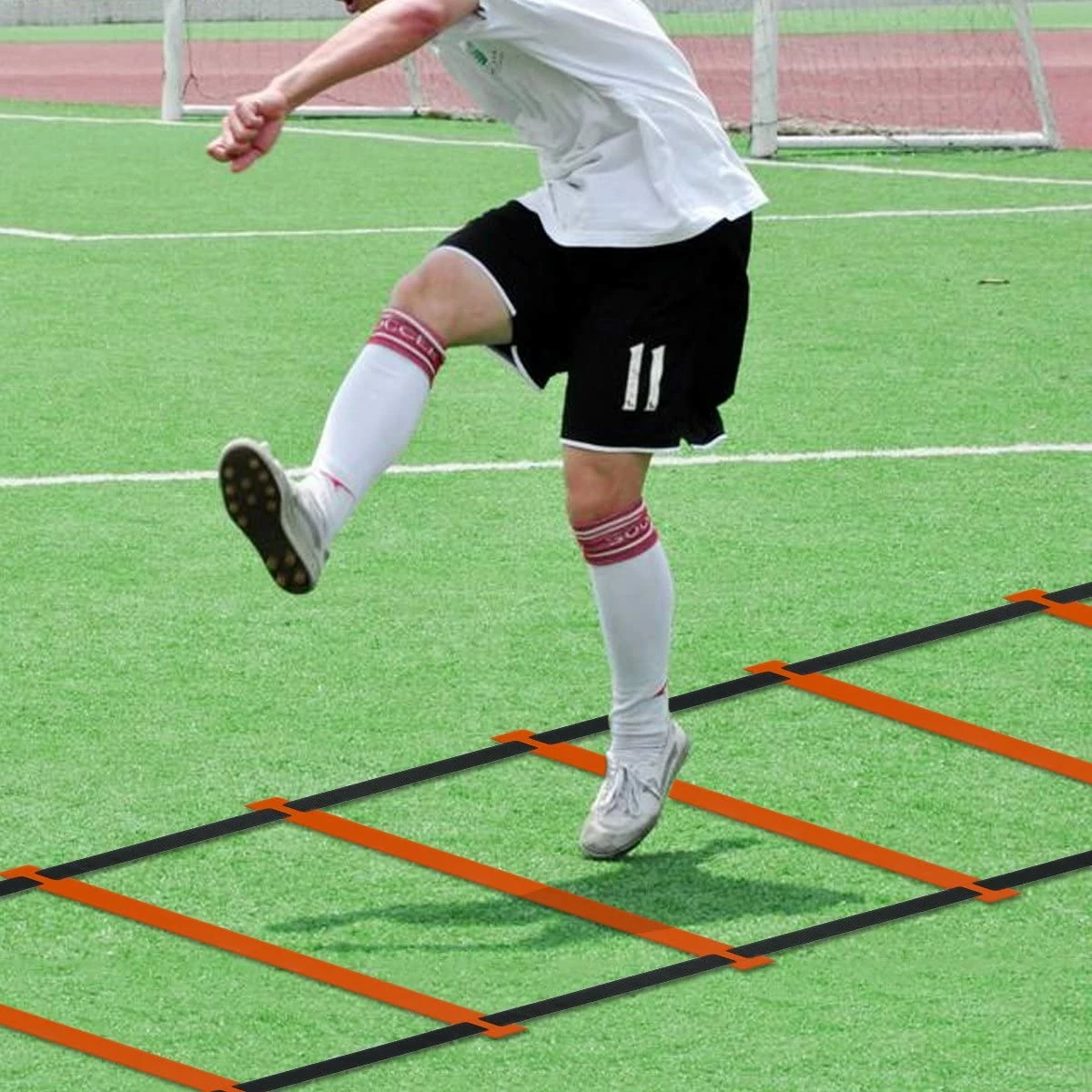 Weston Speed And Agility Ladder Soccer Fitness Exercise Training Running Hurdles With Portable Carrying Bag 7 Weston Speed And Agility Ladder Soccer Fitness Exercise Training Running Hurdles With Portable Carrying Bag - Image 5