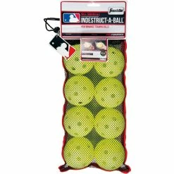 Franklin Indestruct-A-Balls 9″ Baseball Optic Yellow 8 Pack