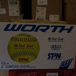 Baseline Sportss Worth Hot Dot 12 Inch Softball Champ Logo, SPN12HDSYCR (1 Dozen)