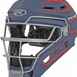 Rawlings Mach Two-Tone Matte Hockey-Style Catcher's Helmet -Cheap Bats Store rawlings velo hockey style matte catchers helmet